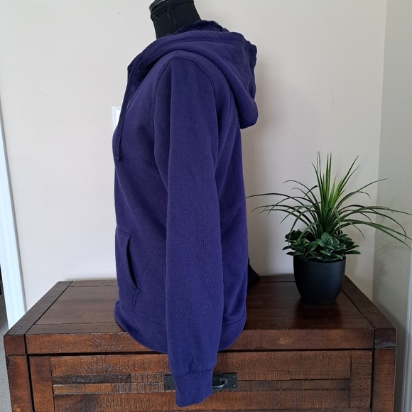 BC Clothing Company Lined Hoodie Women's Small Purple Lined Jacket - Picture 4 of 14